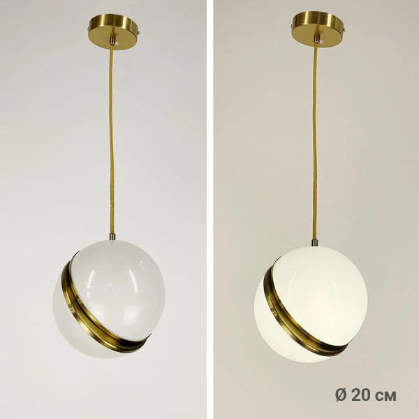 Підвісний світильник Line.F E27 латунний 461_665 - Фото 2