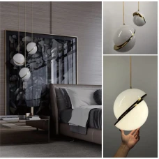 Line.F E27 латунний 461_665. Світильник підвісний