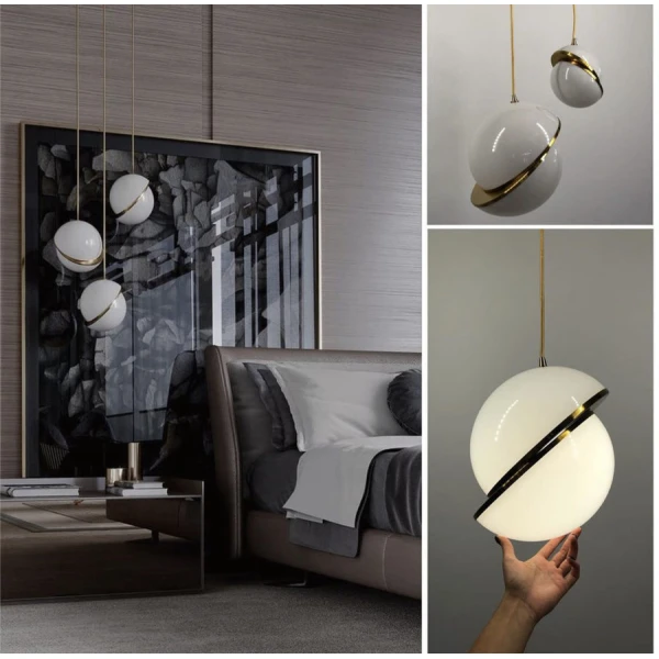 Підвісний світильник Line.F E27 латунний 461_665 - Фото 1