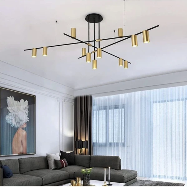 Сучасна люстра Line.F MD 8021 GU10 чорний 370_524 - Фото 2