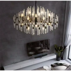 Line.F MD 8073 E14 чорний 3774_7125. Люстра кришталева