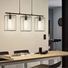 Line.F E27 чорний 3037_6239. Люстра видовжена