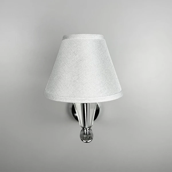 Настінний світильник (бра) Line.F S 609 E14 сірий (хром) 3356_6649 - Фото 7