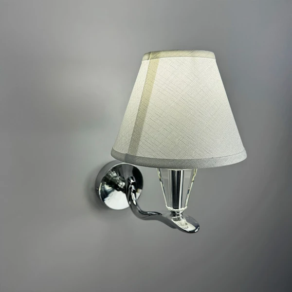 Настінний світильник (бра) Line.F S 609 E14 сірий (хром) 3356_6649 - Фото 4