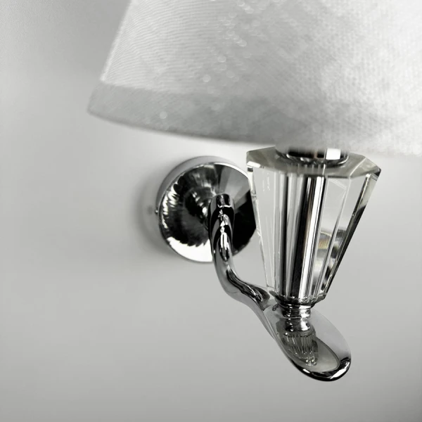 Настінний світильник (бра) Line.F S 609 E14 сірий (хром) 3356_6649 - Фото 3