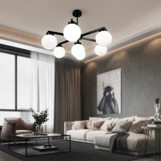 Line.F SGJ 6 G9 чорний 4176_7544. Люстра сучасна