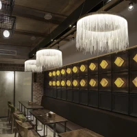 Line.F SP 07 38Вт 3000–4500–6000K сірий (хром) 4164_7532. Люстра світлодіодна