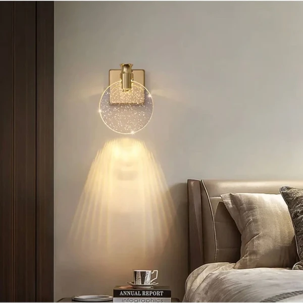 Настінний світильник (бра) Line.F 5Вт 4000K золотий 4134_7502 - Фото 5