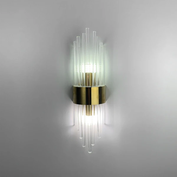 Настінний світильник (бра) Line.F J 881 AB G9 латунний 3329_6620 - Фото 8