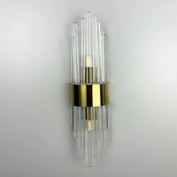 Настінний світильник (бра) Line.F J 881 AB G9 латунний 3329_6620 - Фото 7