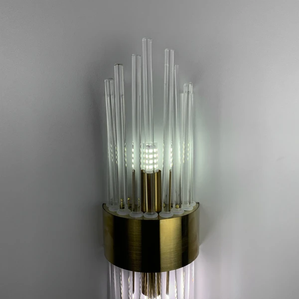 Настінний світильник (бра) Line.F J 881 AB G9 латунний 3329_6620 - Фото 3