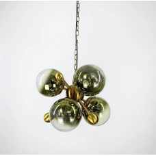 Line.F 0666/6 E27 золотий 822_1229. Люстра сучасна