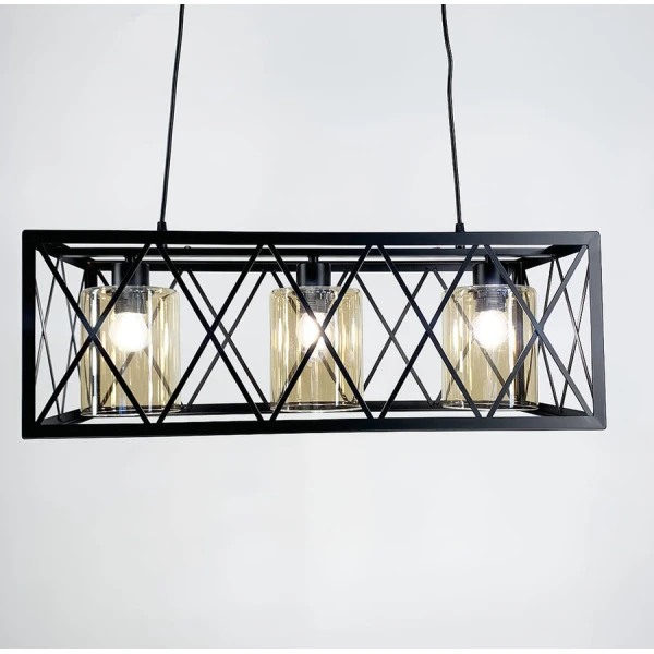 Підвісна люстра Line.F 11535 E27 чорний 1724_2579 - Фото 6