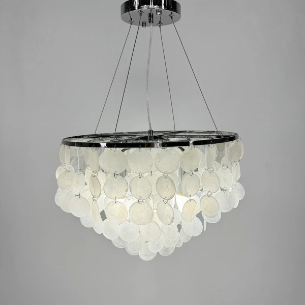 Люстра класична Line.F 1537 CH E14 сірий (хром) 3199_6442 - Фото 4