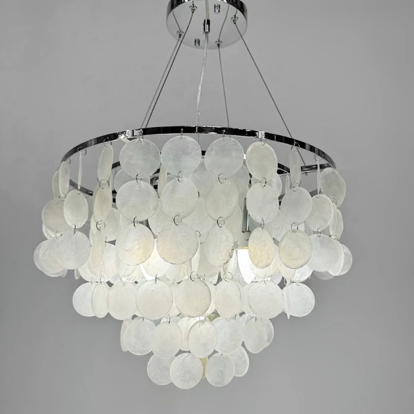 Люстра класична Line.F 1537 CH E14 сірий (хром) 3199_6442 - Фото 3