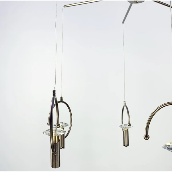 Сучасна люстра Line.F 5008 E14 бронзовий 1168_1830 - Фото 7