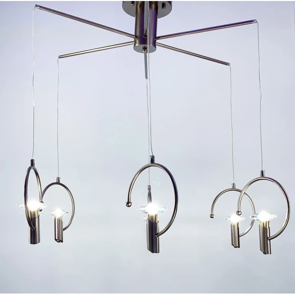 Сучасна люстра Line.F 5008 E14 бронзовий 1168_1830 - Фото 6