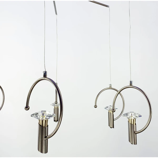 Сучасна люстра Line.F 5008 E14 бронзовий 1168_1830 - Фото 4