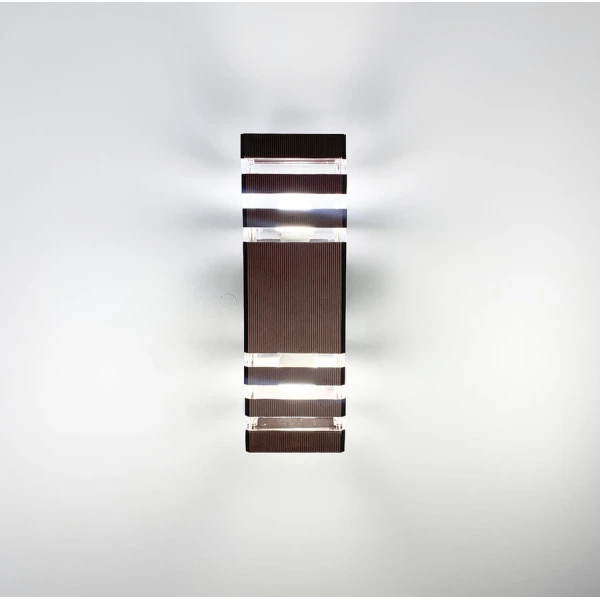 Фасадний світильник Line.F 8024 E27 коричневий 1620_2458 - Фото 3