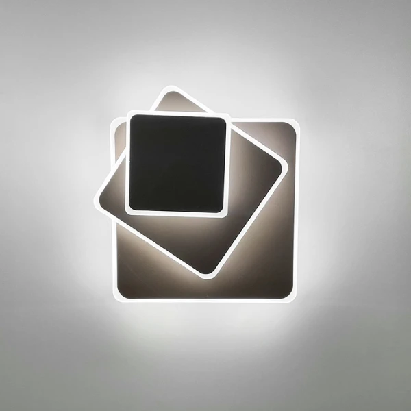 Настінний світильник (бра) Line.F 8663/3 28Вт 4000K чорний 4036_7402 - Фото 1