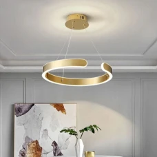 Line.F 48Вт 3000–4500–6000K латунний 1144_1777. Люстра світлодіодна