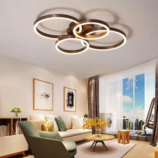 Line.F A 8008 BCoffee 115Вт 3000–4500–6000K коричневий 1774_2675. Люстра пристельова