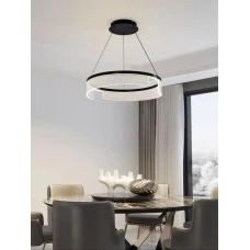 Line.F 37Вт 4000K чорний 1690_2535. Люстра світлодіодна