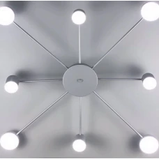 Line.F DE 34/8 50Вт 3000–4500–6000K сірий (хром) 767_1102. Стельовий світильник