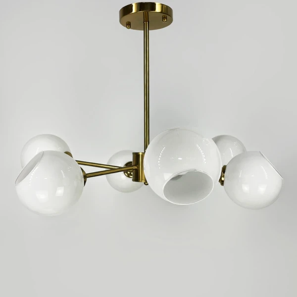 Сучасна люстра Line.F F 68 E14 латунний 3714_7052 - Фото 7