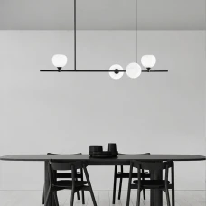 Line.F G9 чорний 3738_7077. Люстра видовжена