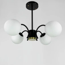 Line.F K 19 E27 чорний 3149_6377. Класична люстра