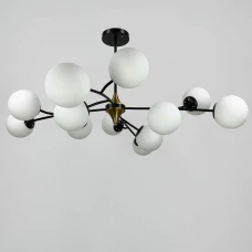 Line.F E27 чорний 3157_6385. Люстра пристельова