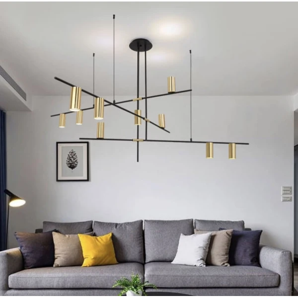 Сучасна люстра Line.F MD 8021 GU10 чорний 369_521 - Фото 7