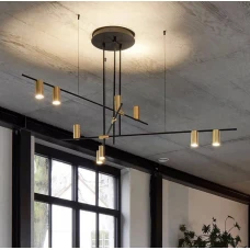 Line.F MD 8021 GU10 чорний 369_521. Люстра сучасна