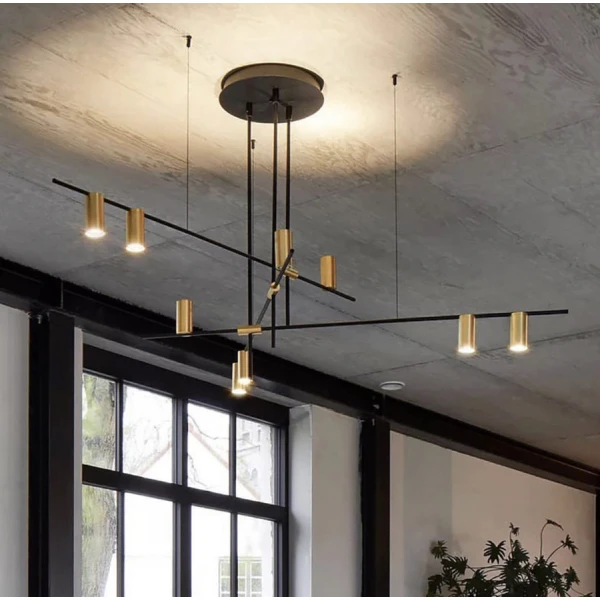 Сучасна люстра Line.F MD 8021 GU10 чорний 369_521 - Фото 1