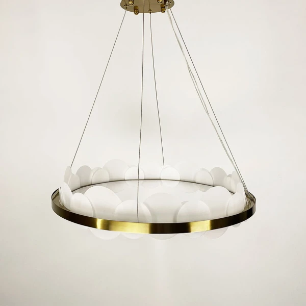 Світлодіодна люстра Line.F 75Вт 3000–4500–6000K латунний 3665_7000 - Фото 9