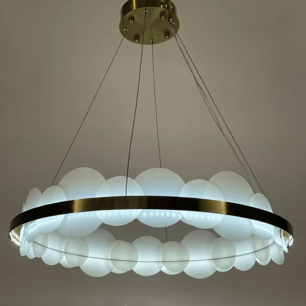 Світлодіодна люстра Line.F 75Вт 3000–4500–6000K латунний 3665_7000 - Фото 5