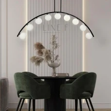 Line.F MJ 80 AB G9 чорний 2529_5585. Люстра підвісна