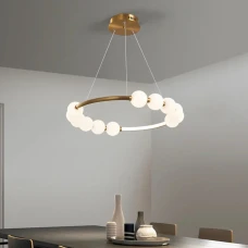 Line.F MJ 10 45Вт 3000–4500–6000K латунний 3074_6285. Люстра підвісна