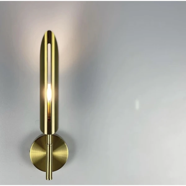 Настінний світильник (бра) Line.F W 1825 G9 латунний 443_637 - Фото 7