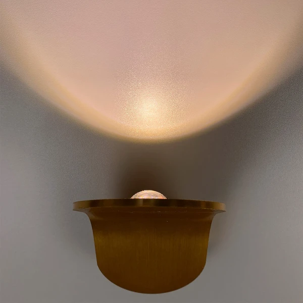 Настінний світильник (бра) Line.F WB 7/1 5Вт 3000K золотий 2618_5707 - Фото 8