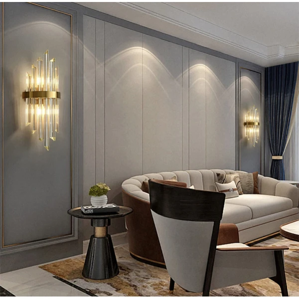 Настінний світильник (бра) Line.F E14 сірий (хром) 1943_2974 - Фото 1