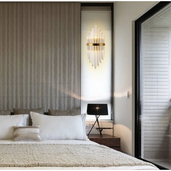 Настінний світильник (бра) Line.F E14 сірий (хром) 1943_2974 - Фото 7