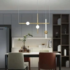 Line.F YG 517 AB 8Вт 4000K латунний 4019_7385. Світильник підвісний