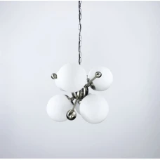 Line.F 0666/6 E27 сірий (нікелевий) 821_1227. Люстра сучасна