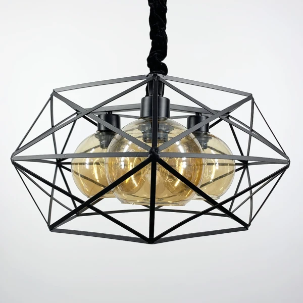 Підвісна люстра Line.F 11870 E27 чорний 1767_2661 - Фото 3