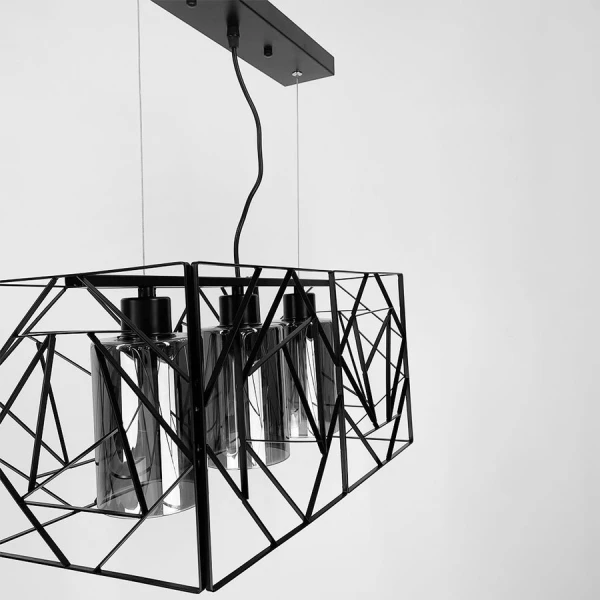 Видовжена люстра Line.F 12120 BK E27 чорний 3579_6901 - Фото 4