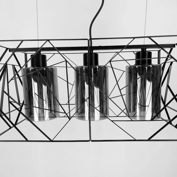 Видовжена люстра Line.F 12120 BK E27 чорний 3579_6901 - Фото 3