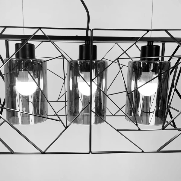 Видовжена люстра Line.F 12120 BK E27 чорний 3579_6901 - Фото 2