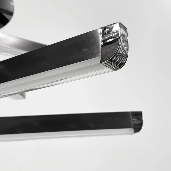 Світлодіодна люстра Line.F 51Вт 3000–4500–6000K чорний;сірий (хром) 4080_7447 - Фото 7